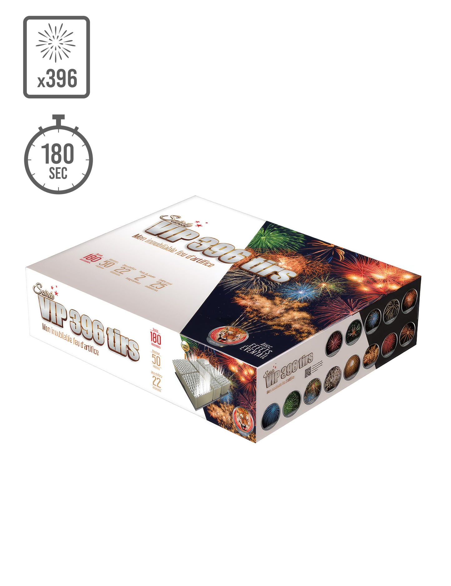 VIP® tűzijáték estére, 396 lövés, 180 mp 