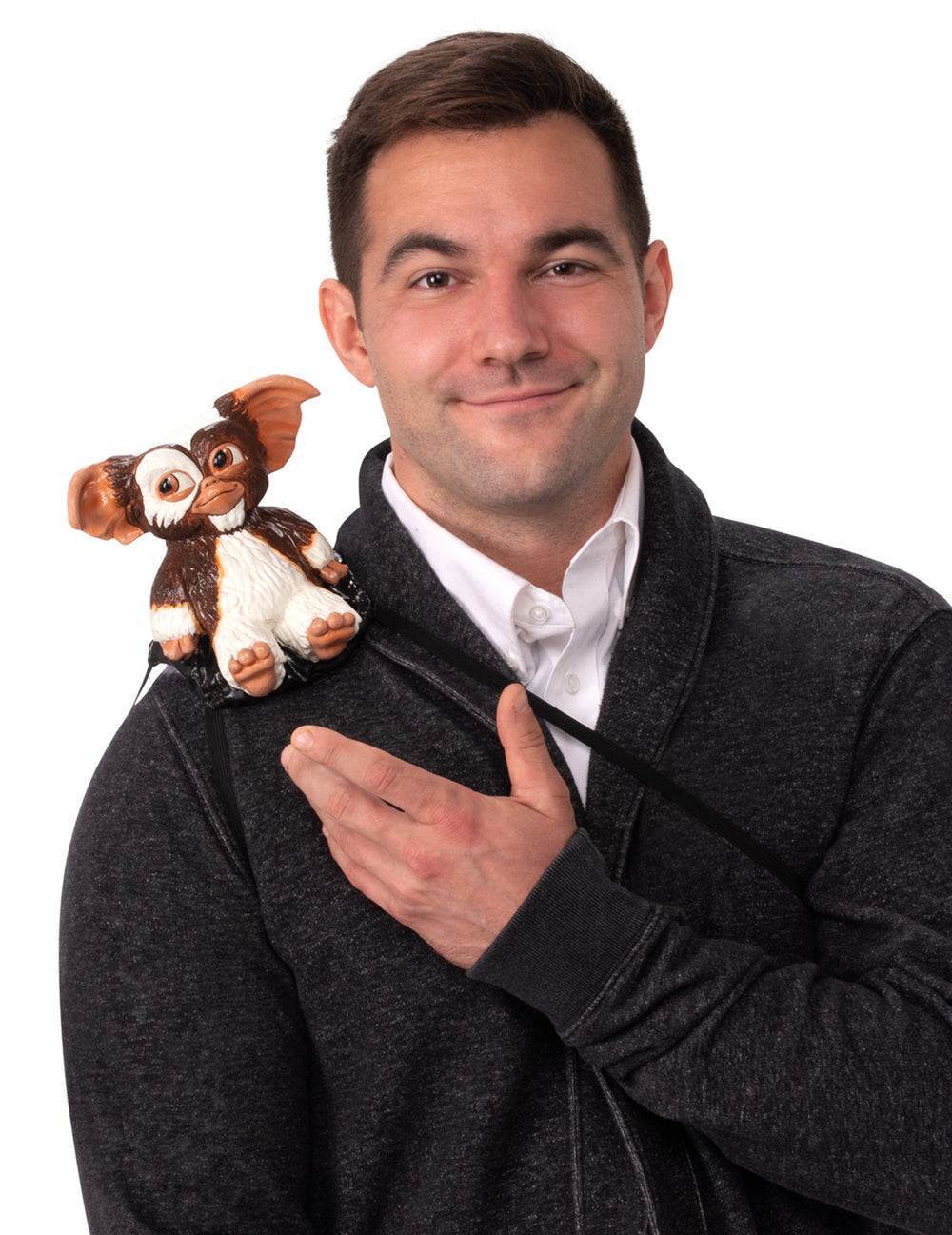 Figurine d'épaule Guizmo Gremlins pour adulte brun et blanc