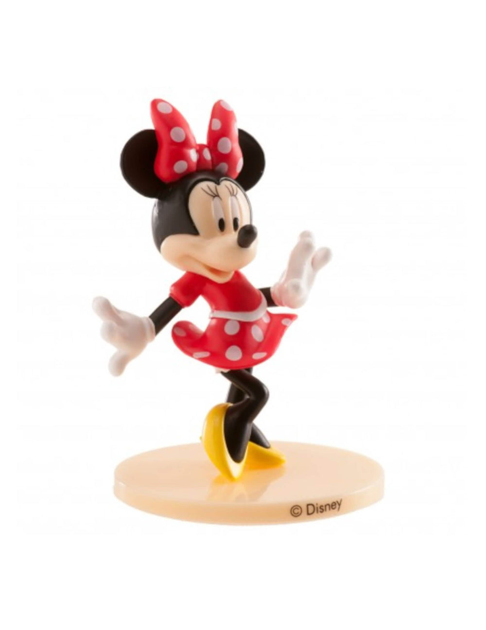 Minnie gyermeknek piros fehér pöttyös figurája