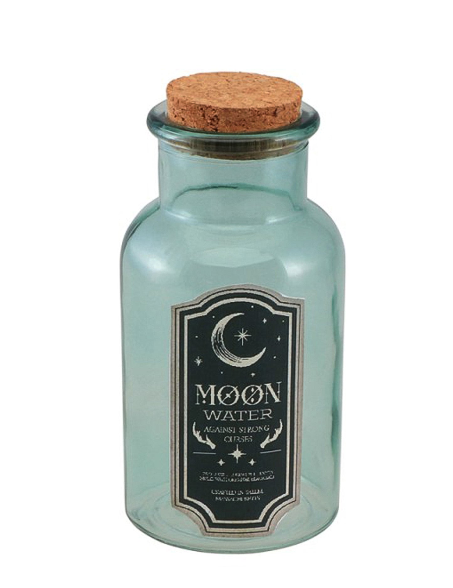 Holdvíz zöld üveg fiola 13.5 cm