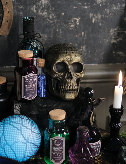 Holdvíz zöld üveg fiola 13.5 cm