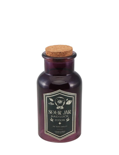 Lila bájital üveg üveg savanyú edény 13.5 cm