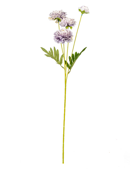 Mesterséges orgonavirág cinnia száron 61 cm rusztikus dekoráció