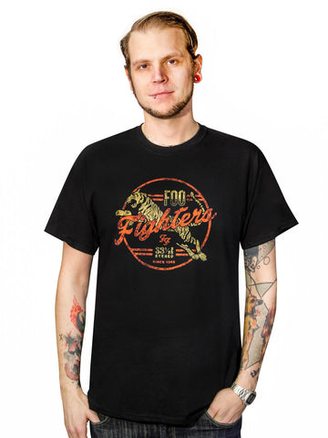 Foo Fighters póló Tigris Exclusive póló fekete-piros-sárga 