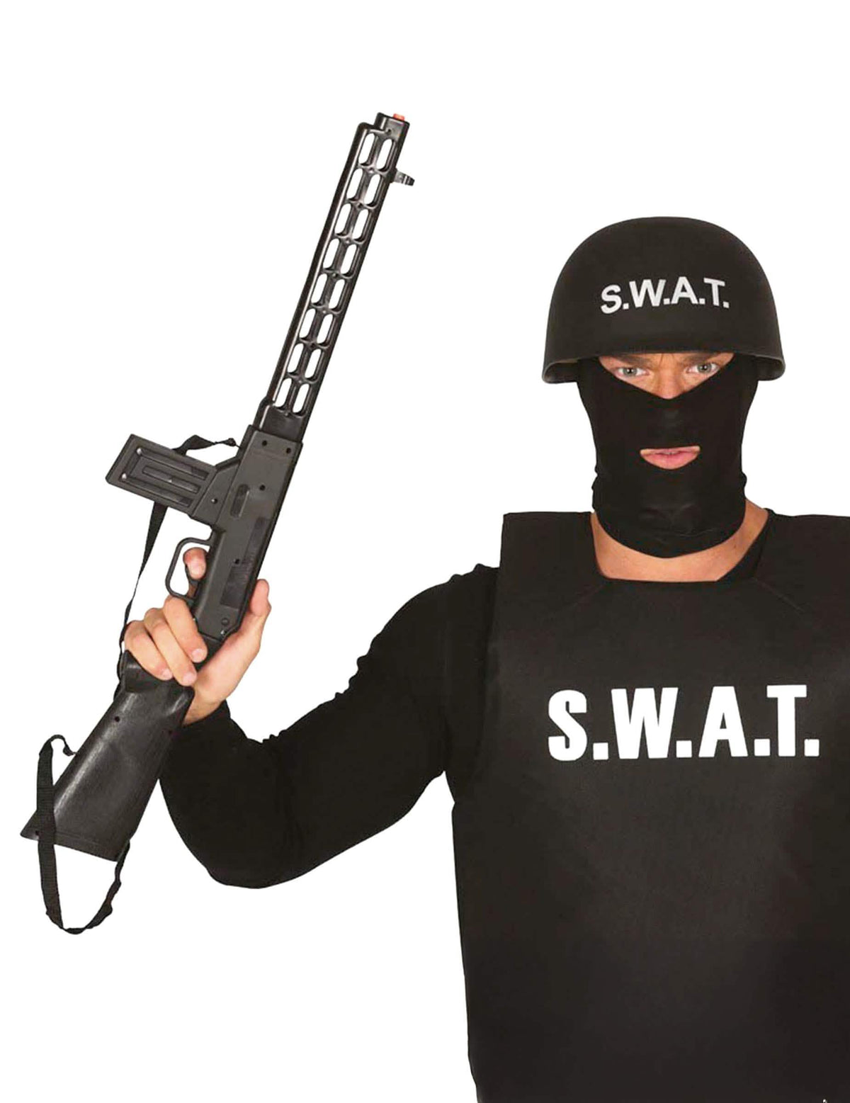 Felnőtt fekete SWAT támadófegyver 69 cm