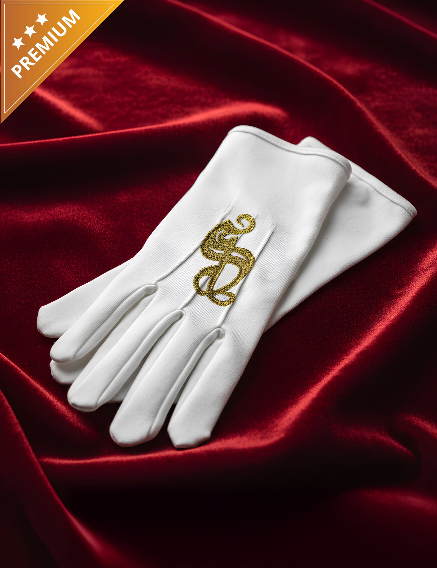 Luxus hímzett Szent Miklós kesztyű felnőtteknek