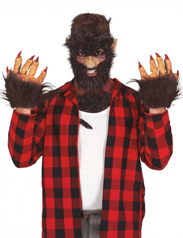 Felnőtt vérfarkas szőr kesztyű