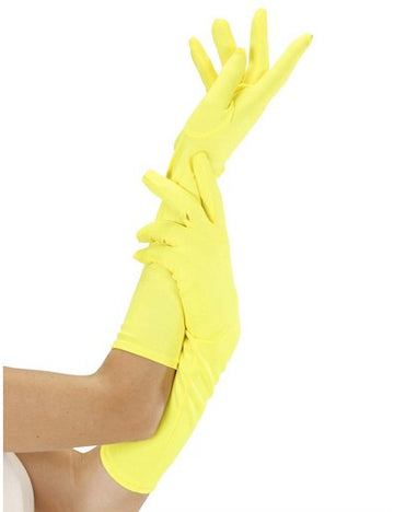 Fluo felnőtt sárga kesztyű