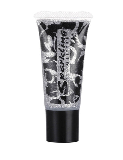 Gel pailleté de maquillage pour adulte argent