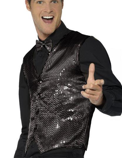 Felnőtt flitterek fekete mellény