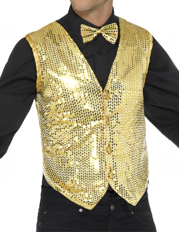 Arany mellény felnőtt flitterekkel