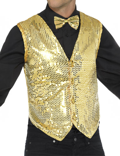 Arany mellény felnőtt flitterekkel