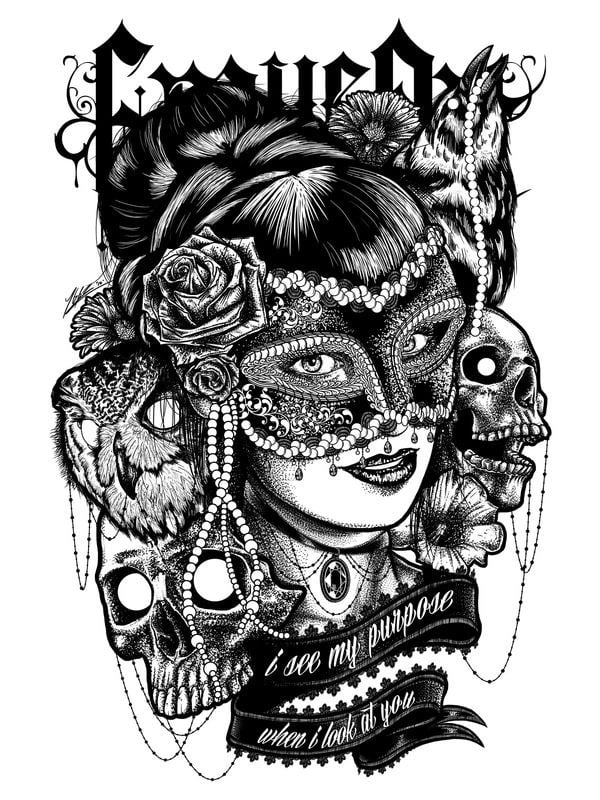 Női fekete-fehér trikó