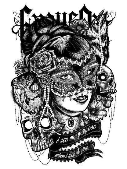 Női fekete-fehér trikó