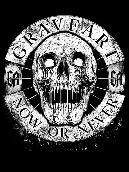 Női fekete koponya mintás póló 