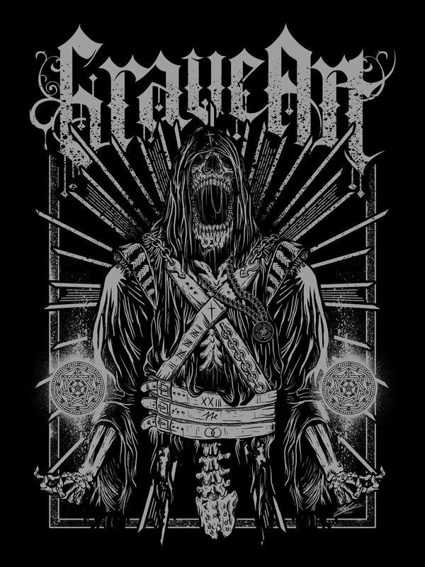 GraveArt Kaszás Női Hosszú Fekete Top 