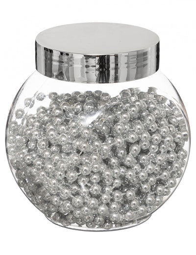 Guirlande de perles décoration de table pour fête argentées