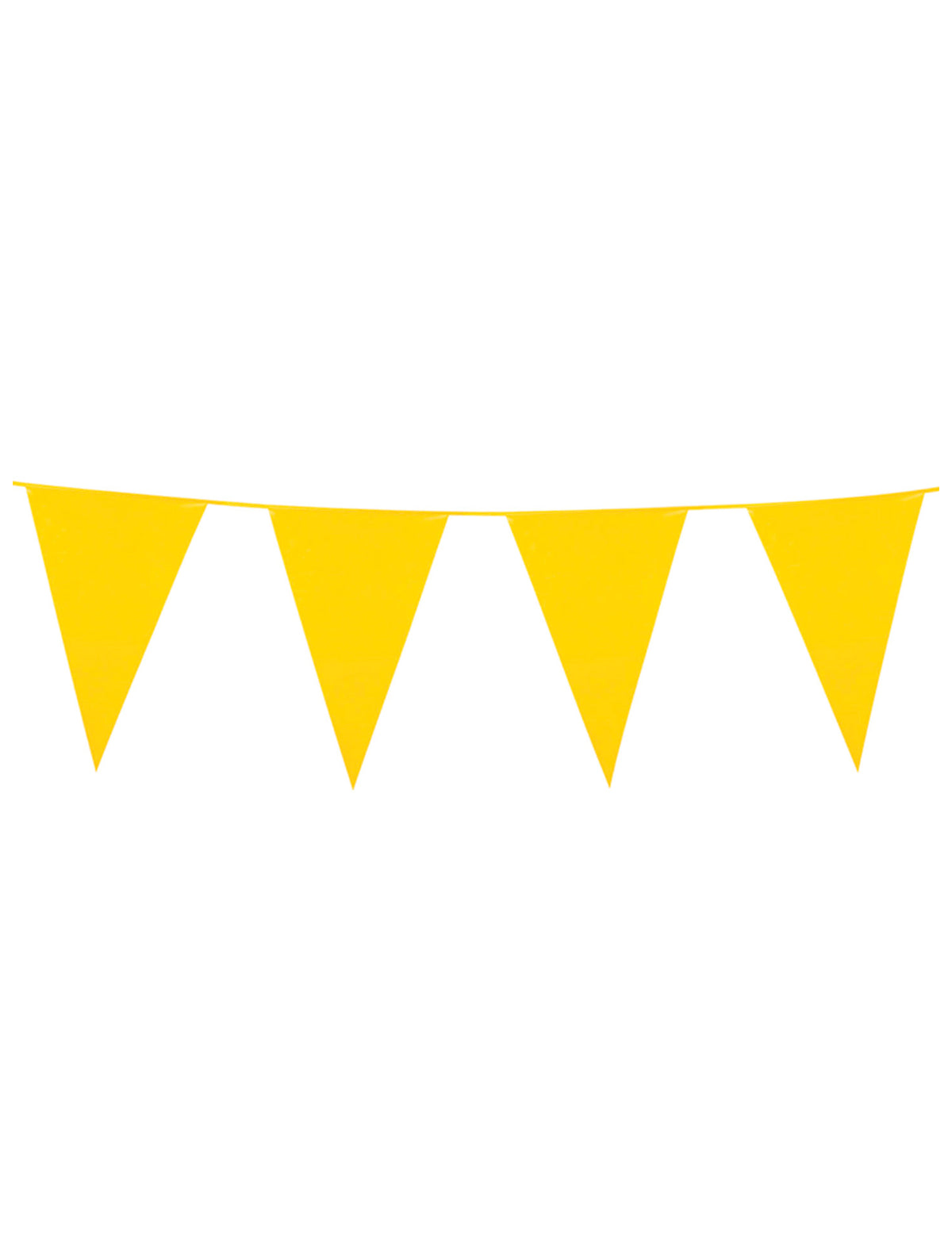Guirlande à fanions jaunes pour fête de 10 mètres