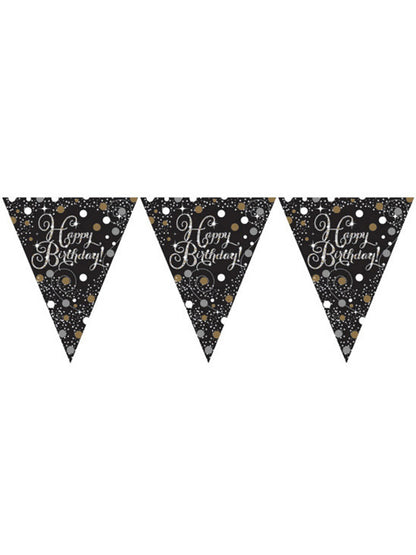 Csillogó ünnepi girland 4 hónapos boldog születésnapot