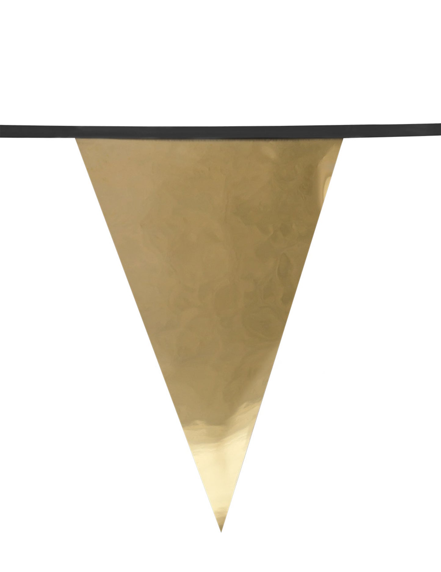 Fekete és arany metál 4 méteres boldog ünnepi zászlófüzér