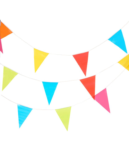 Többszínű Pennant Garland 10 m