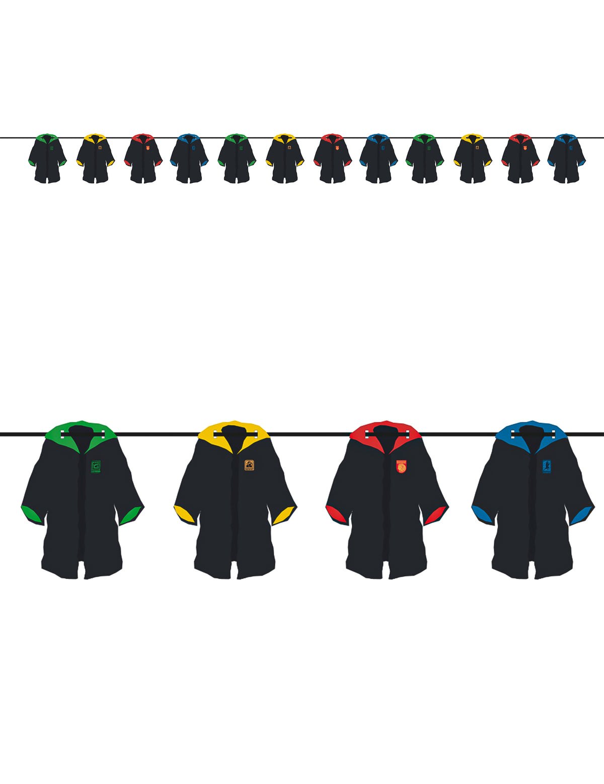 Harry Potter™ házcímerek füzér 3,6 m