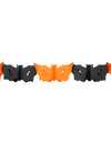 Guirlande chauve-souris Halloween pour décoration orange et noire
