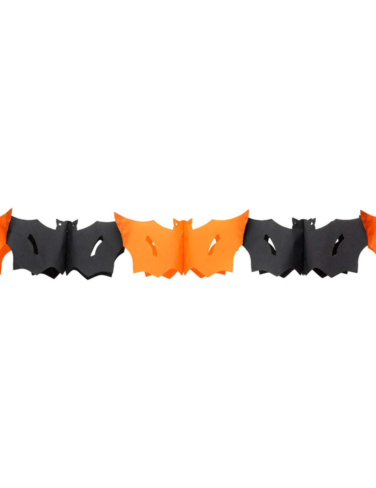 Halloween-i denevéres girland narancssárga és fekete dekorációhoz