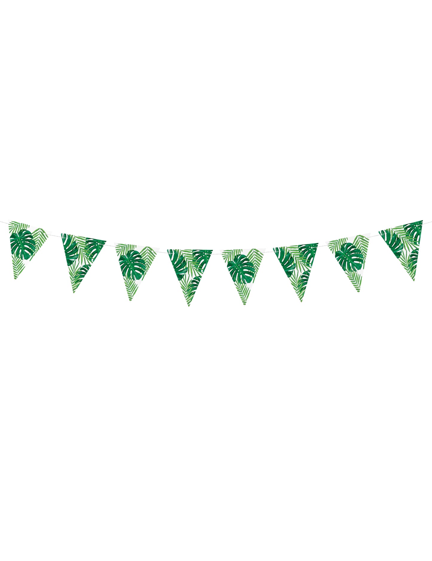 Carton Pennant Garland trópusi levelek 15 cm x 1,3 m