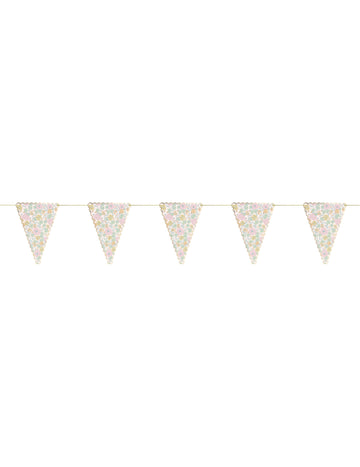 Shabby chic 3 méteres girland szabadságmintás virágokkal