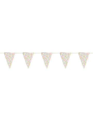 Shabby chic 3 méteres girland szabadságmintás virágokkal