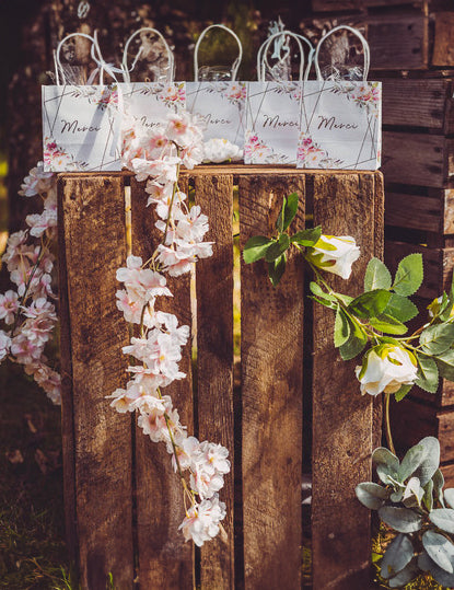 Rózsaszín cseresznyevirág füzér 1,80 m esküvői dekoráció