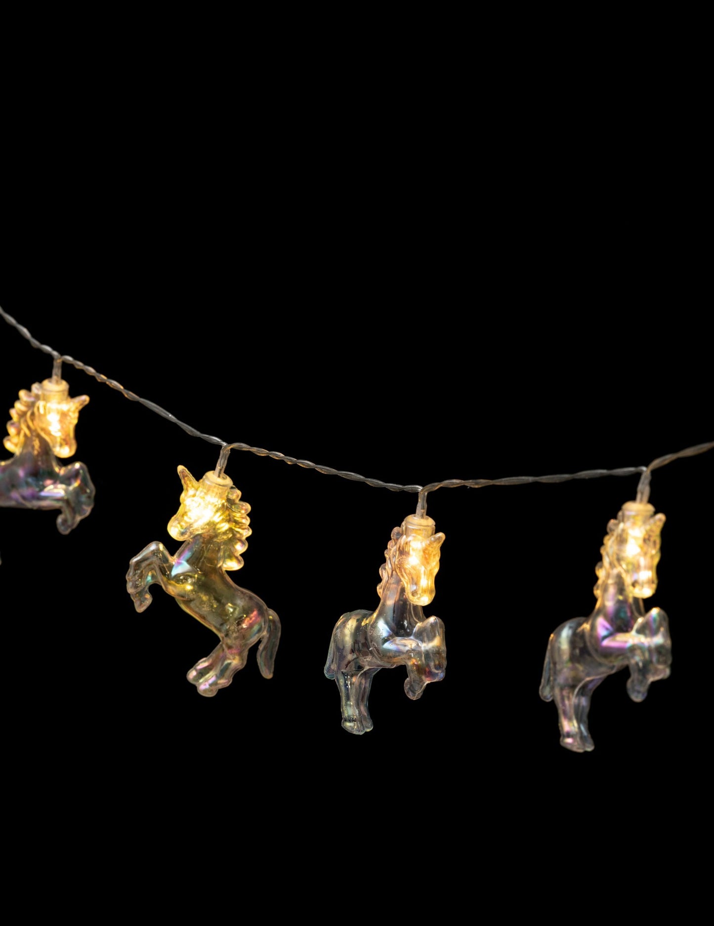 Kis unikornisos fényfüzér 165 cm meleg fehér LED