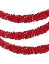 Guirlande en papier fleurs rouges