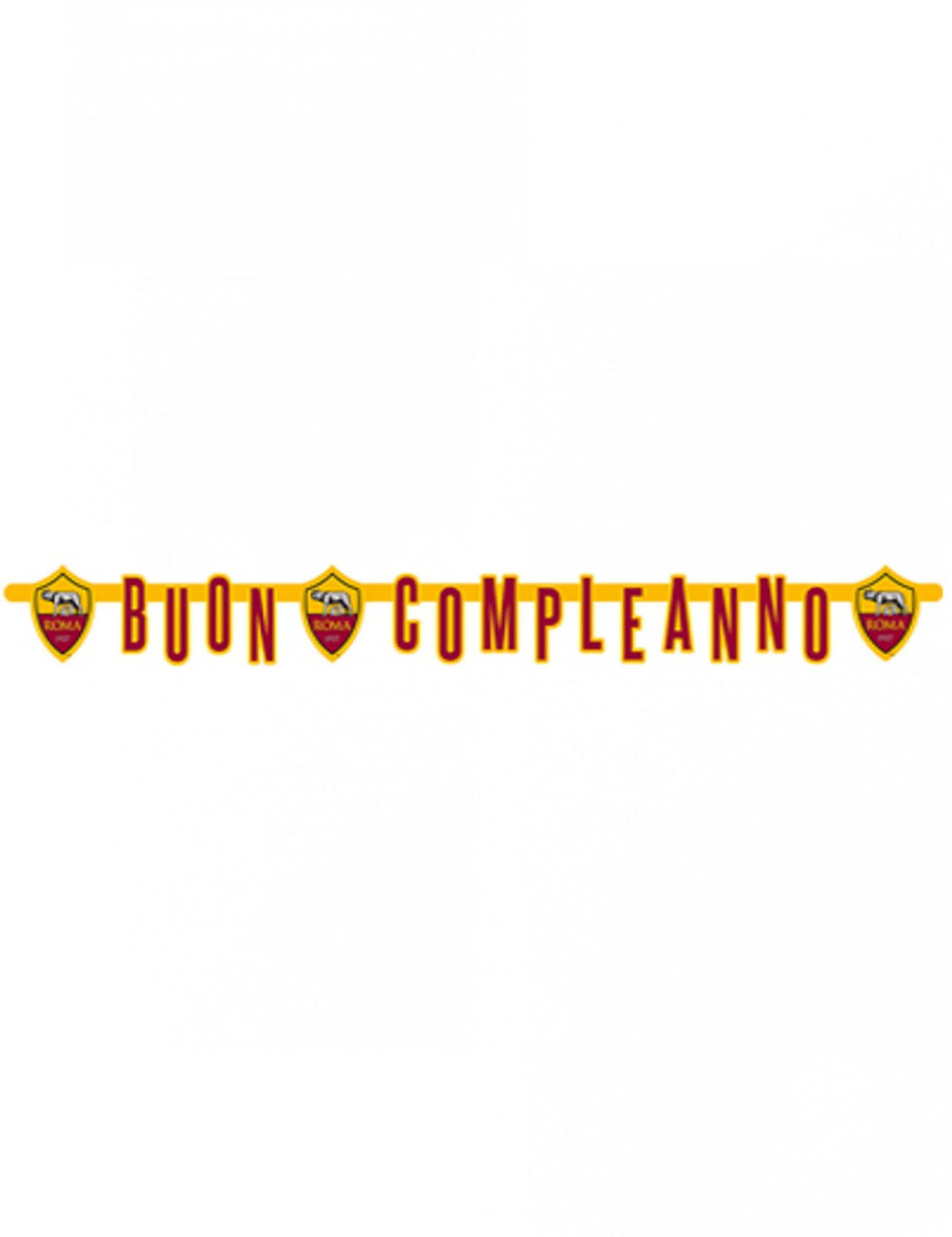 Karton girland buon compleanno Roma™ születésnapra piros és sárga