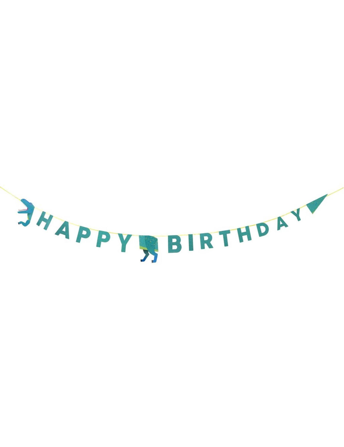 karton girland happy birthday dinoszaurusz születésnapra kék-zöld