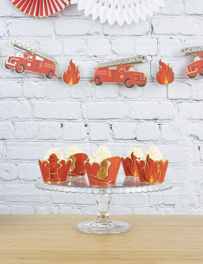 Tűzoltó karton koszorú 3 m