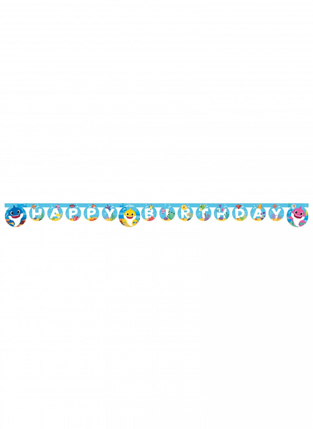 Papír Happy Birthday Baby Shark girland áttekintése