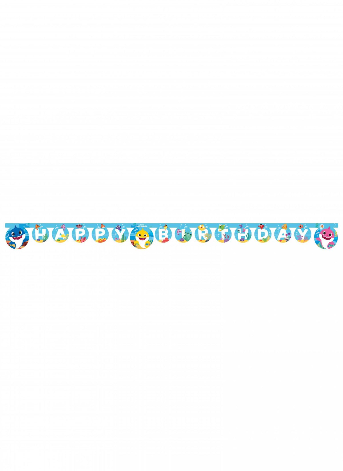 Papír Happy Birthday Baby Shark girland áttekintése