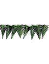 Guirlande feuilles tropicales pour fête hawaïenne verte en polyester