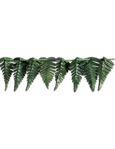 Guirlande feuilles tropicales pour fête hawaïenne verte en polyester
