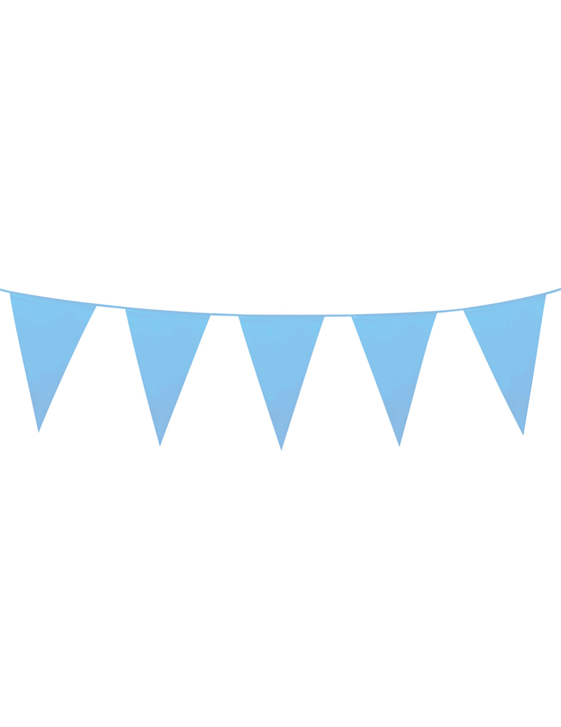 Guirlande à fanions géants pour fête bleu ciel
