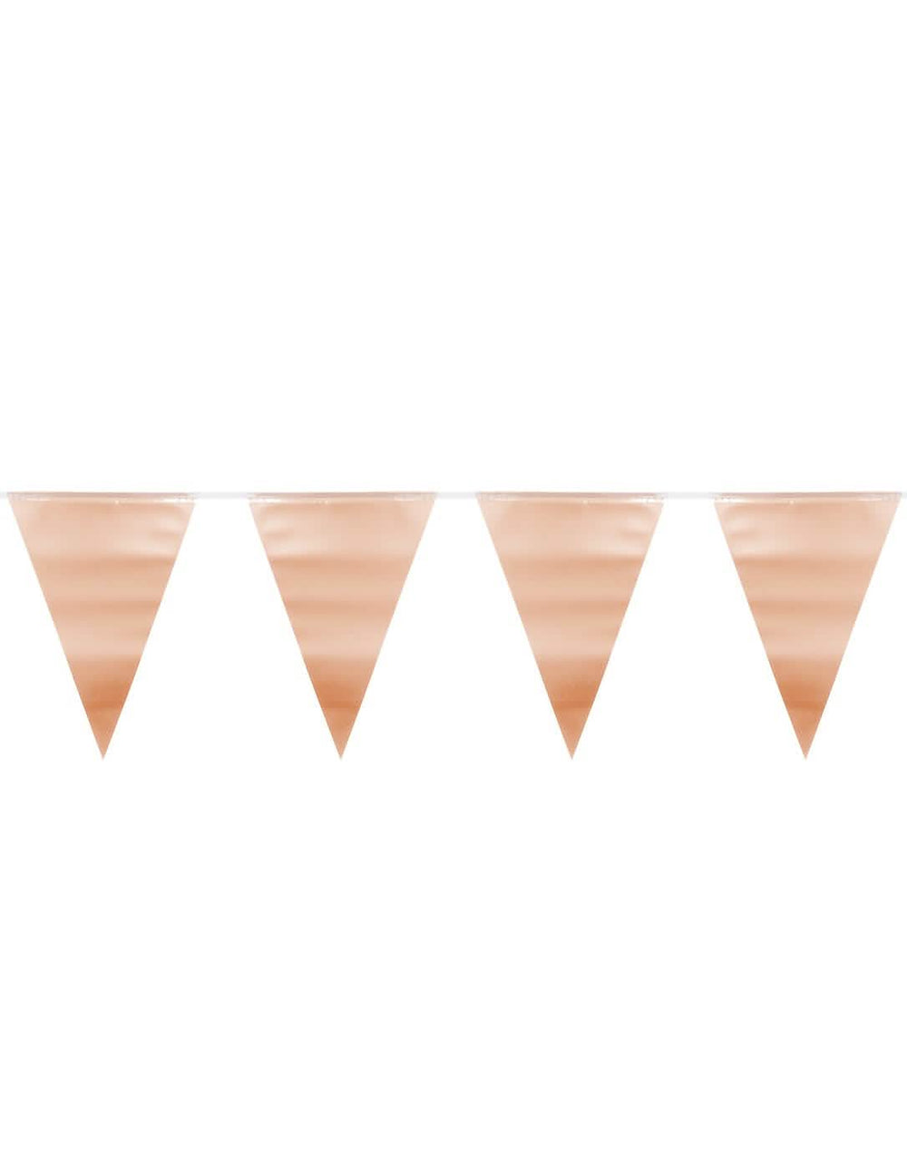 Fémes színű rose gold fém zászlófüzér ünnepre
