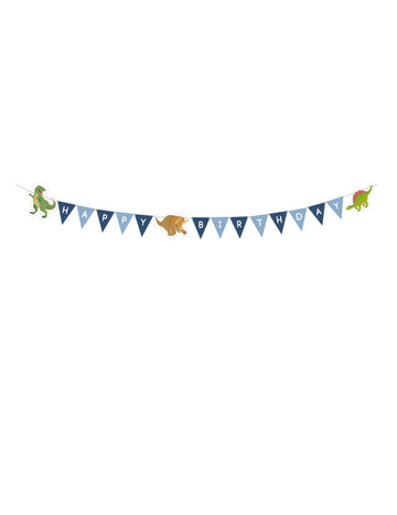 Garland Boldog születésnapot Nagykék dinoszauruszok 180 cm
