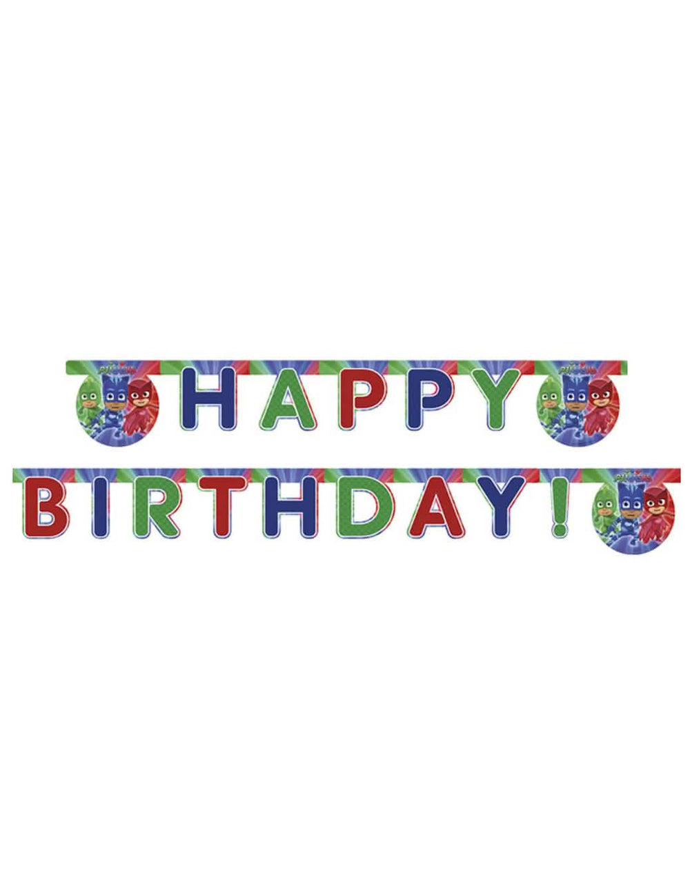 Pizsihősök Happy Birthday girland gyermek sokszínű