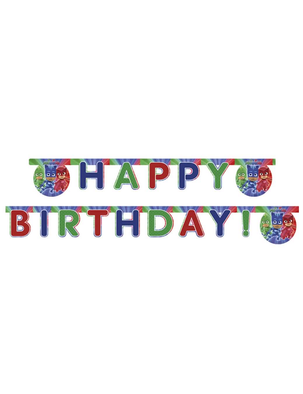 Pizsihősök Happy Birthday girland gyermek sokszínű