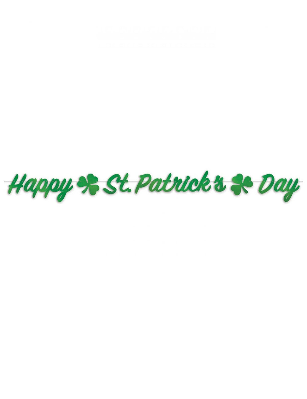 Elölnézet a Happy St Patrick's Day girlandról