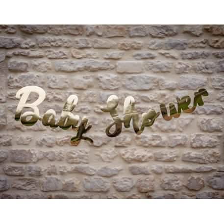 baby shower arany metál betűfüzér áttekintése