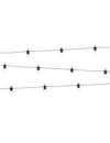 Fekete LED guinguette fényfüzér 5 m