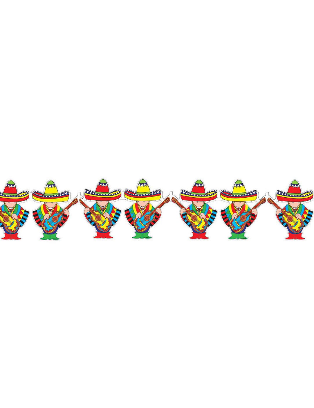 Guirlande mariachi mexique pour décoration de fête multicolore